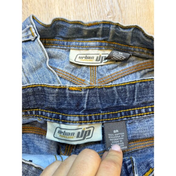 Y2K Boys Urban Pipeline Jean Jorts Adjustable Waist Size 8 - Picture 4 of 9